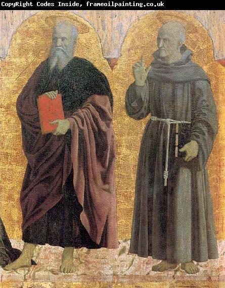Piero della Francesca Polyptych of the Misericordia: Sts Andrew and Bernardino